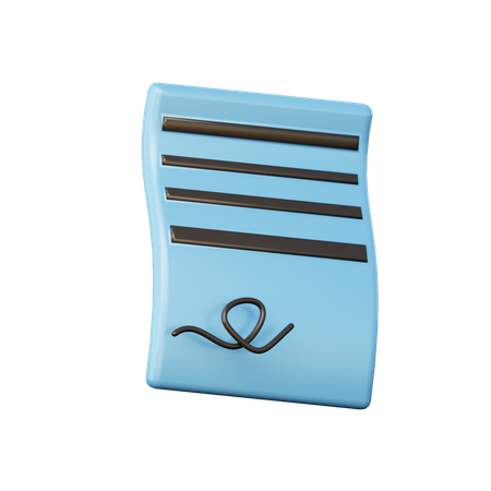 Certificat  3D Icon