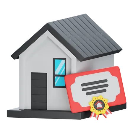Certificat de domicile  3D Icon