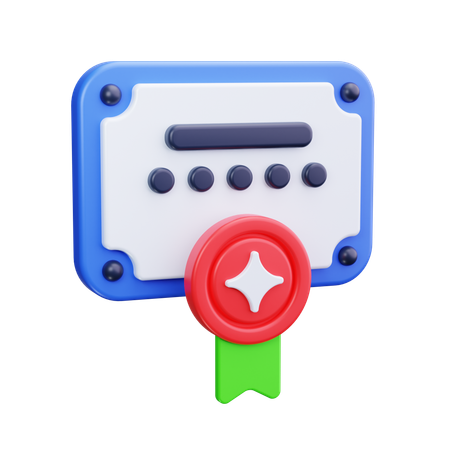 Certificat médical  3D Icon