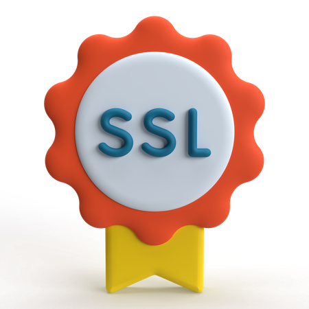 Certificat SSL  3D Icon