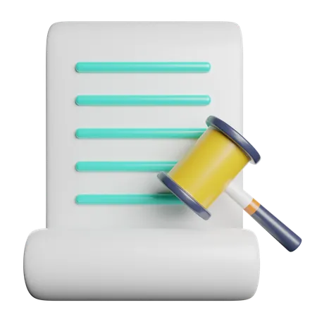 Certificate  3D Icon