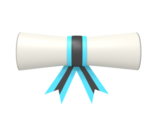 Certificate  3D Icon