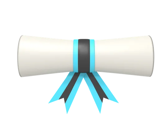 Certificate  3D Icon