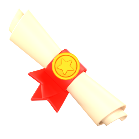 CERTIFICATE  3D Icon