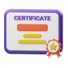3d best business person certificate illustration