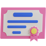 3d graduate certificate emoji