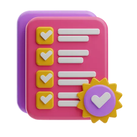 Certificate Authority  3D Icon