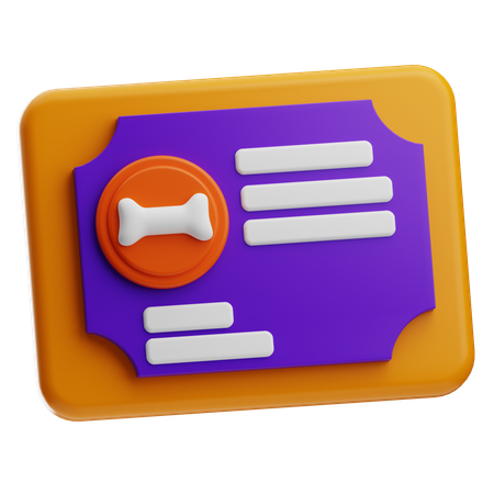 Certificate Daycare  3D Icon