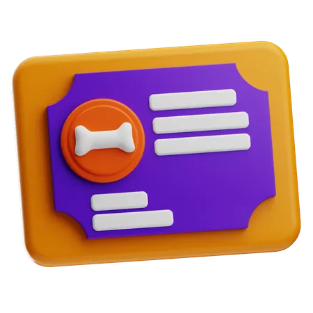 Certificate Daycare  3D Icon