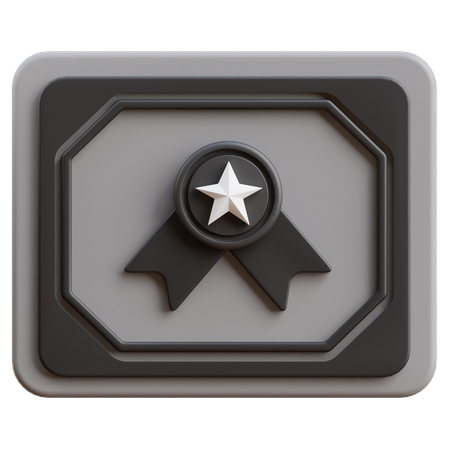 Attestation  3D Icon