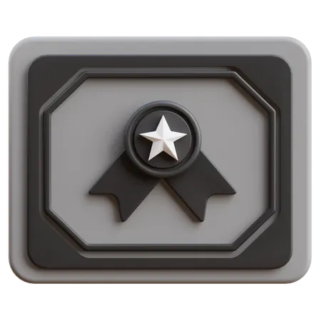 Attestation  3D Icon