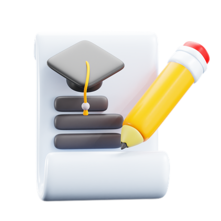 Certification  3D Icon