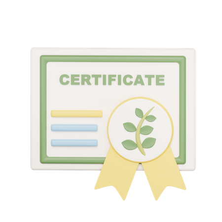 Certification agricole  3D Icon