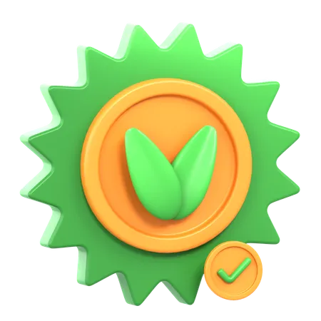 Certification écologique  3D Icon