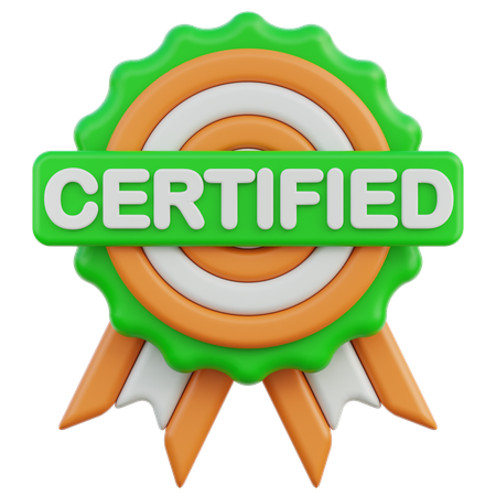 Certified  3D Icon