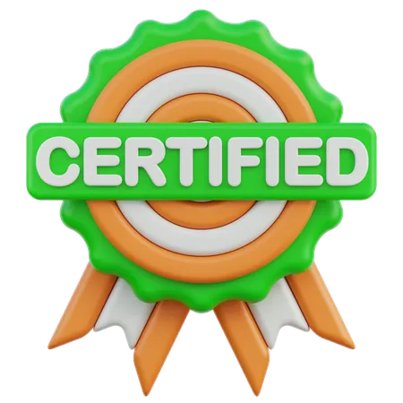 Certified  3D Icon