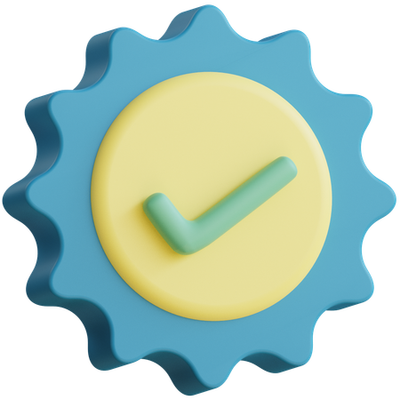 Certified  3D Icon