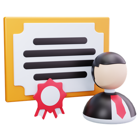 認定申請者  3D Icon