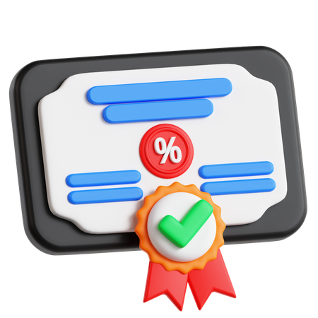 Certified Auditor Badge  3D Icon