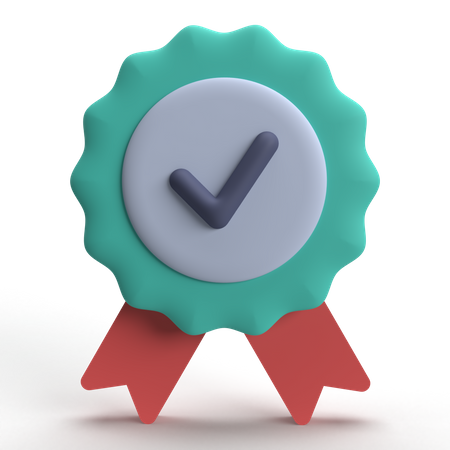 Certified Stamp  3D Icon