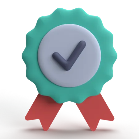 Certified Stamp  3D Icon