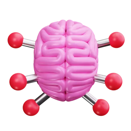 Cerveau artificiel  3D Icon