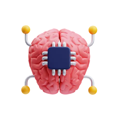 Cerveau artificiel  3D Icon