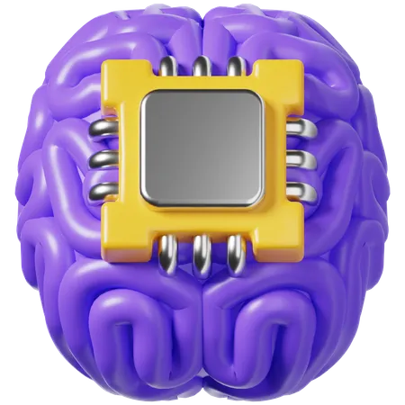 Cerveau artificiel  3D Icon