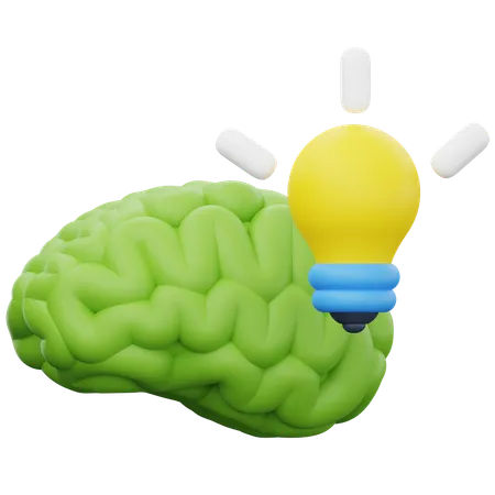 Cerveau créatif  3D Icon