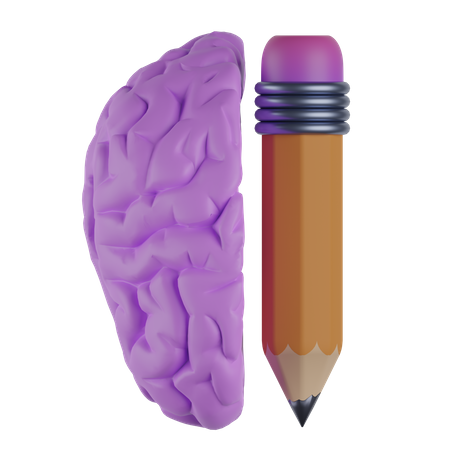 Cerveau créatif  3D Icon