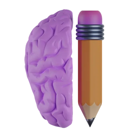 Cerveau créatif  3D Icon