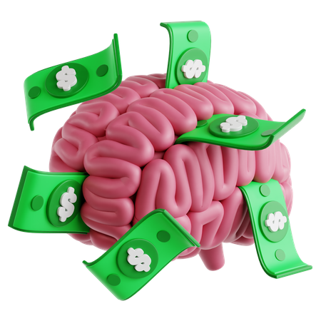 Cerveau financier  3D Icon