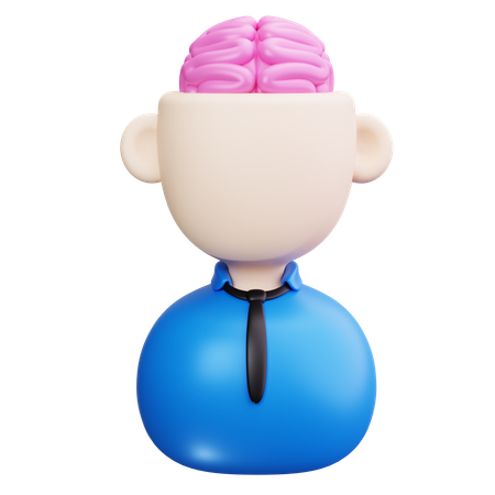 Cerveau humain  3D Icon