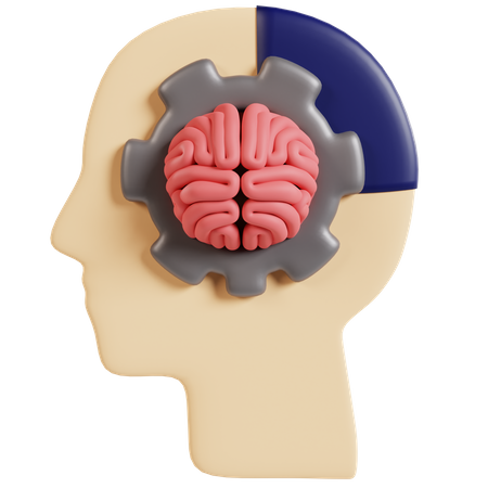 Cerveau humanoïde ai  3D Icon