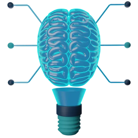 Idée de cerveau  3D Icon