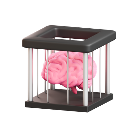 Prison du cerveau  3D Icon