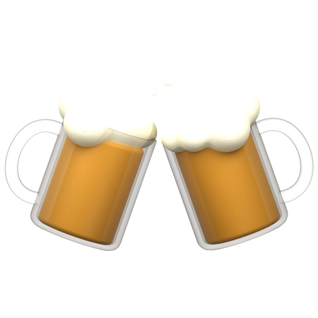 Saludos de cerveza  3D Icon