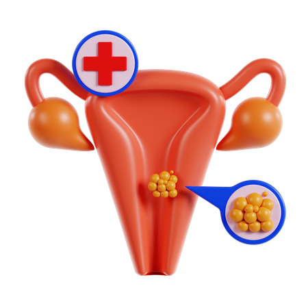 Cervical Cancer  3D Icon