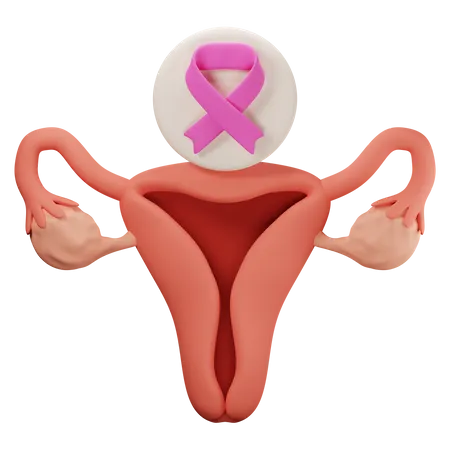 Cervical cancer 3D Icon
