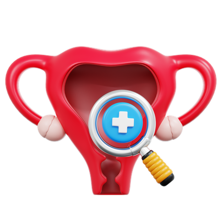 Cervical Cancer Check  3D Icon