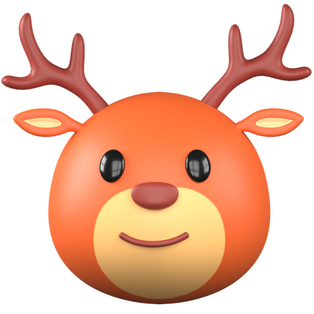 Cervo fofo  3D Icon