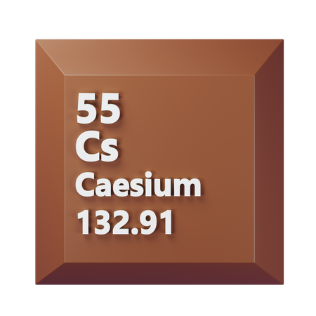 Césium  3D Icon