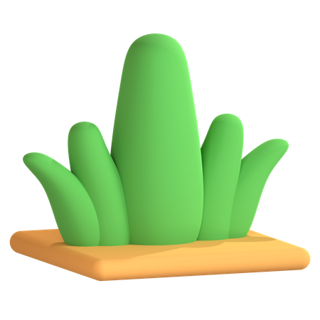 Césped verde  3D Icon