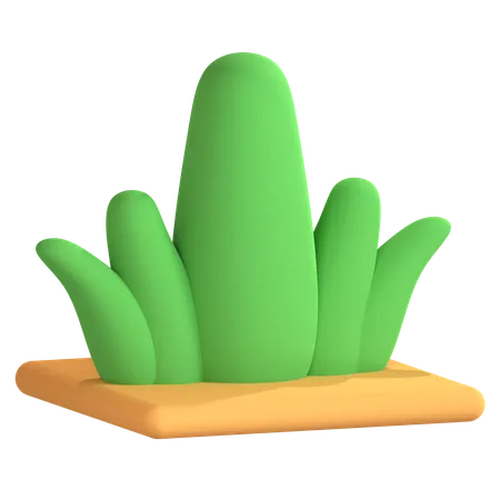 Césped verde  3D Icon