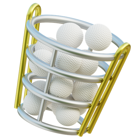 Cesta de bola de golfe  3D Icon