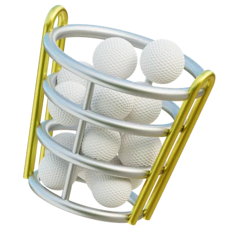 Cesta de bola de golfe  3D Icon