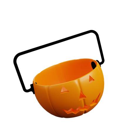 Cesta de calabaza  3D Illustration