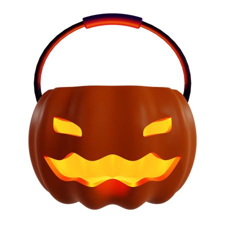 Cesta de calabaza  3D Icon