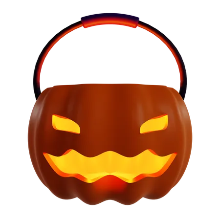 Cesta de calabaza  3D Icon