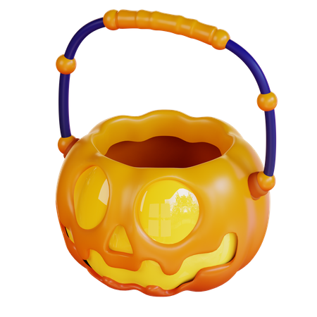 Cesta de calabaza  3D Icon